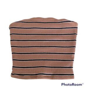 Garage Striped Tube Top